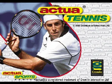 Actua Tennis (EU) screen shot title